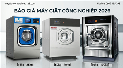 Báo Giá Máy Giặt Công Nghiệp 2026 | Bảng Giá 15kg–100kg